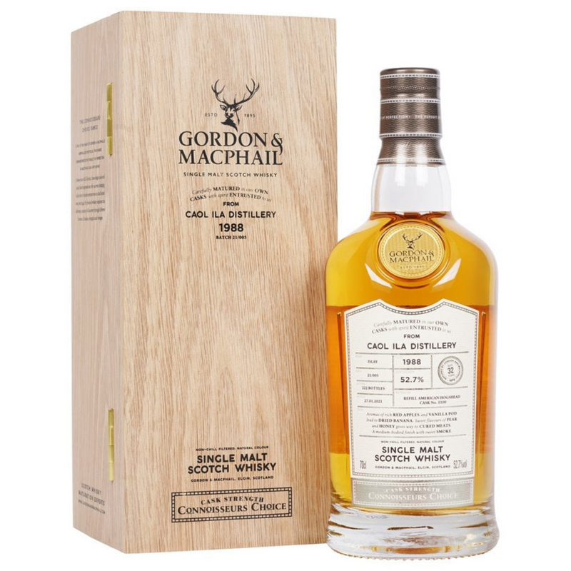 Gordon & Macphail Connoisseurs Choice 1988 Caol Ila 32 Year Old Cask Strength Single Malt Scotch Whisky