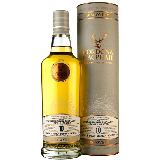 Gordon & Macphail Discovery Bunnahabhain 10 Year Old Heavily Peated Single Malt Scotch Whisky