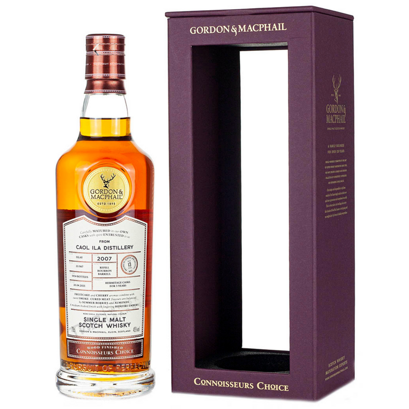 Gordon & Macphail Connoisseurs Choice 2007 Caol Ila 13 Year Old Hermitage Cask Finished Single Malt Scotch Whisky