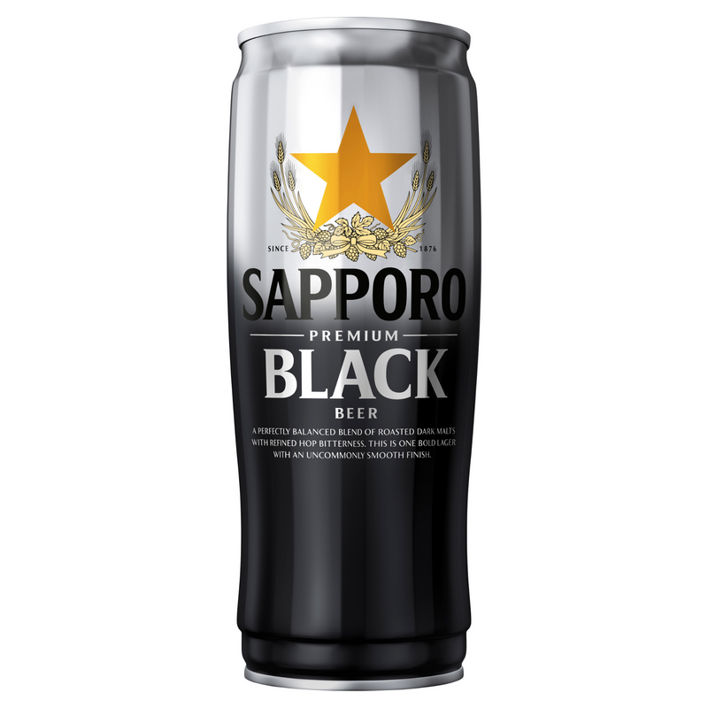 Sapporo Black Can Carton