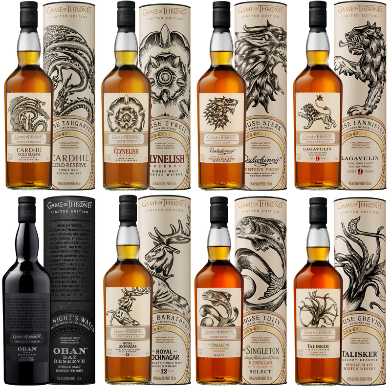 Game of Thrones Limited Edition Whiskies Bundle