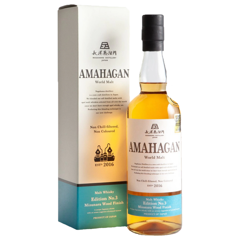 Amahagan World Malt Edition No. 3 Mizunara Finish Japanese Whisky