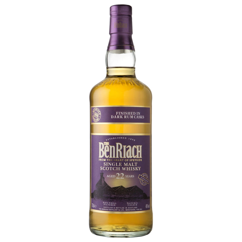 Benriach 22 Year Old Dark Rum Finish Single Malt Scotch Whisky