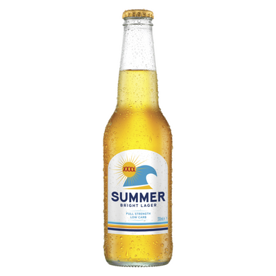 XXXX Summer Bright Lager Bottles