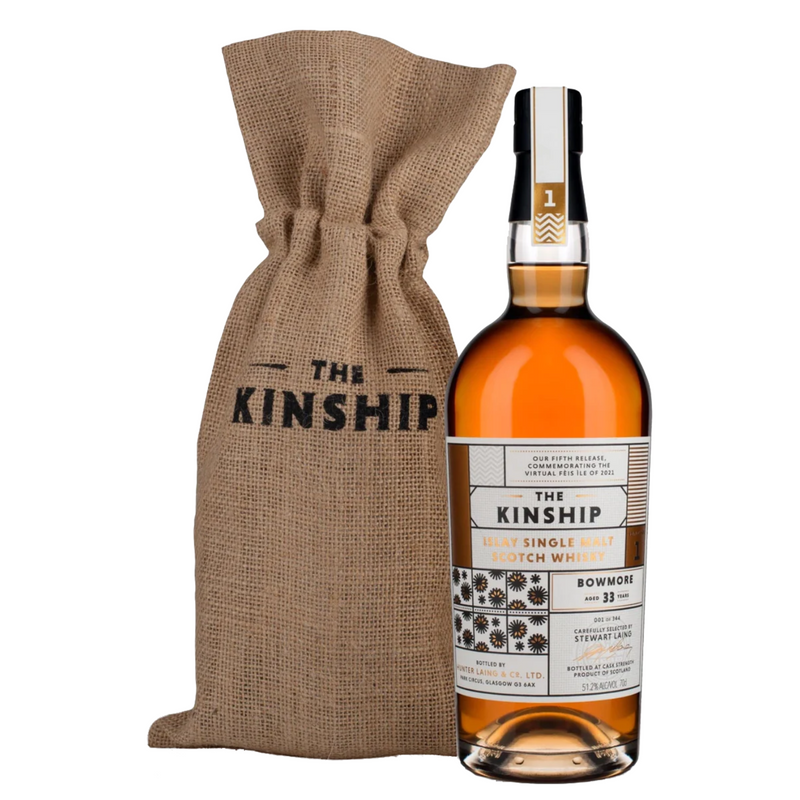 Hunter Laing The Kinship 2021 No. 1 Bowmore 1987 33 Year Old Single Malt Scotch Whisky