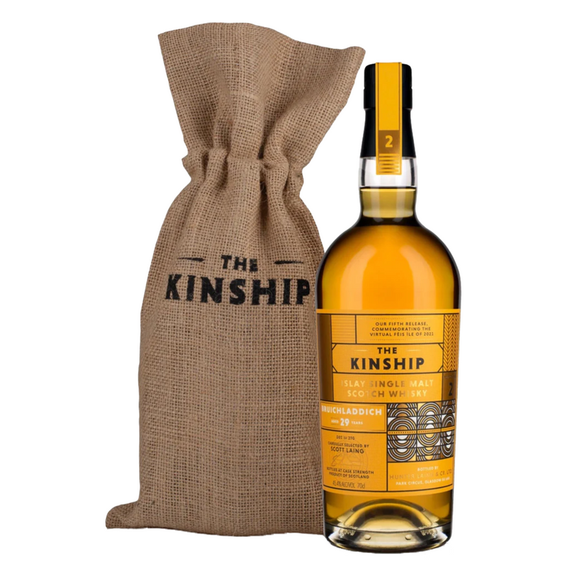 Hunter Laing The Kinship 2021 No. 2 Bruichladdich 1991 29 Year Old Single Malt Scotch Whisky