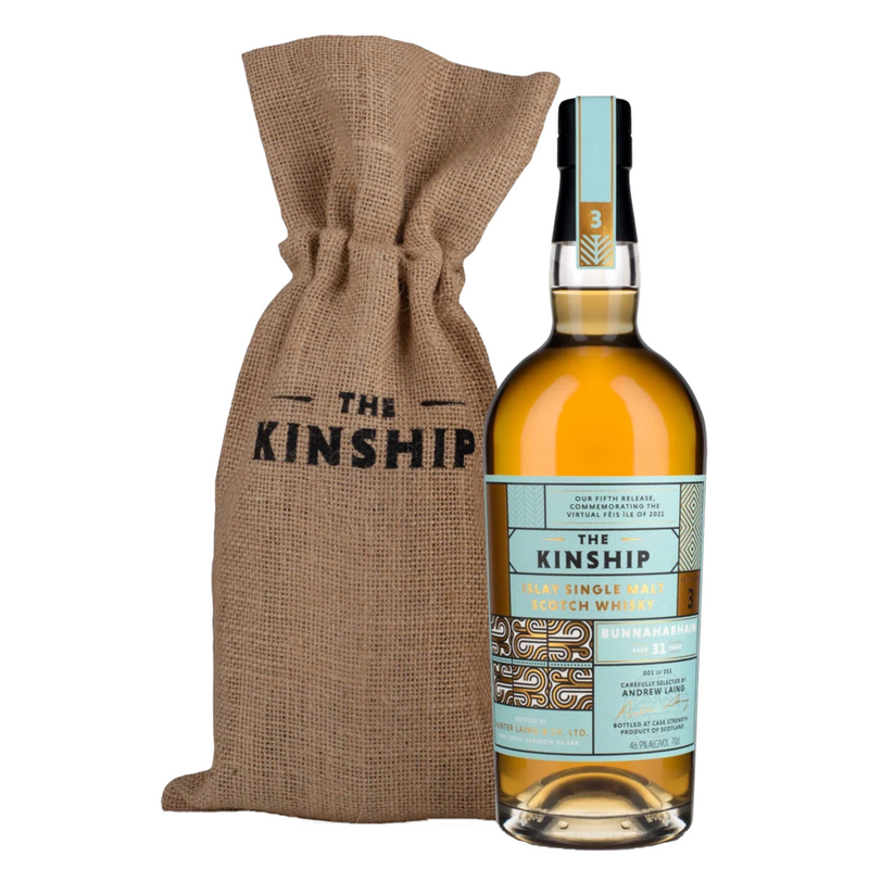 Hunter Laing The Kinship 2021 No. 3 Bunnahabhain 1989 31 Year Old Single Malt Scotch Whisky