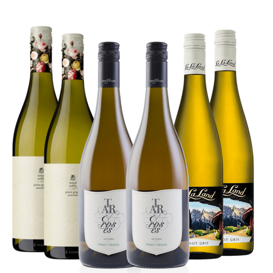 Australian Pinot Grigio/Gris - 6 pack wine bundle