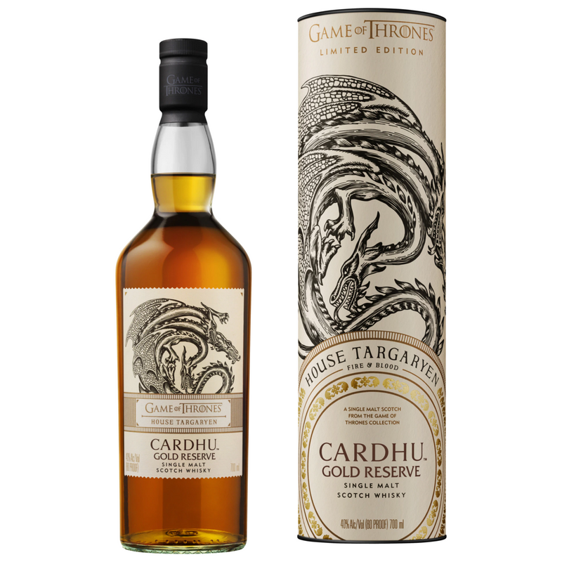 Cardhu Gold Reserve Game of Thrones House Targaryen Limited Edition Single Malt Scotch Whisky