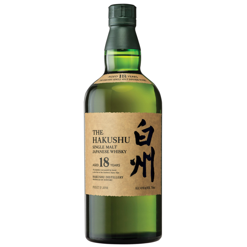 The Hakushu 18 Year Old Single Malt Japanese Whisky