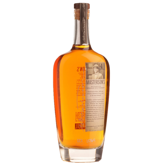 Masterson's 10 Year Old Straight Rye Whiskey