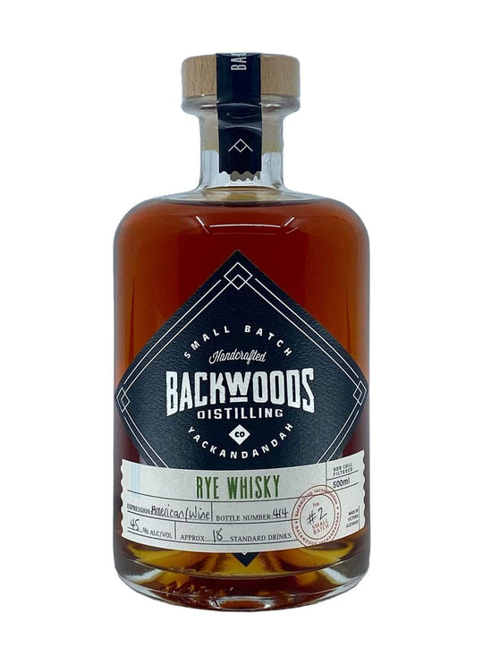 Backwoods Rye Whisky 46% 500ml