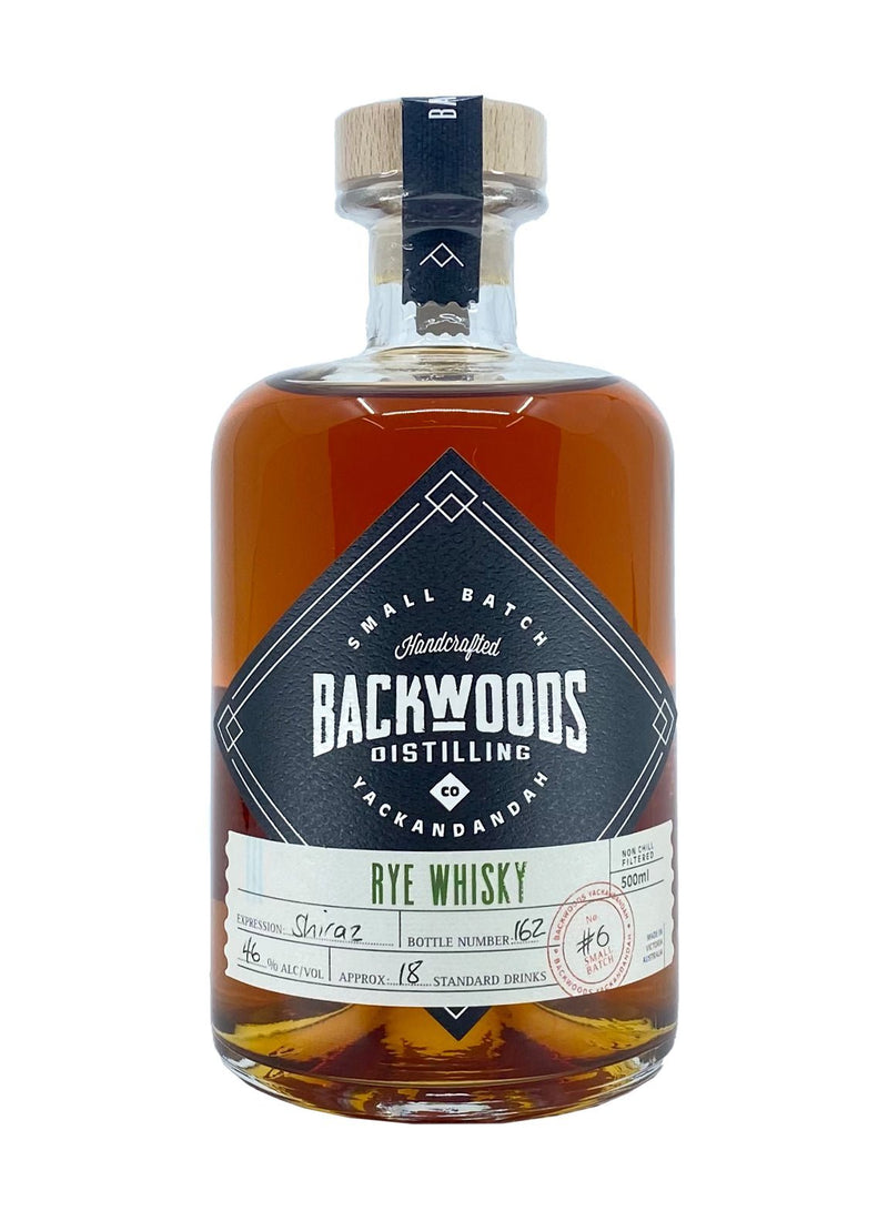 Backwoods Rye Whisky Shiraz Cask Expression Batch 6 46% 500ml