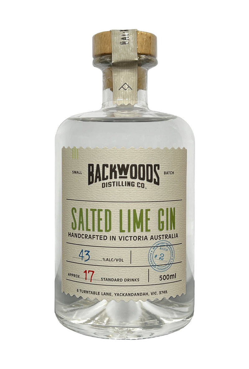 Backwoods Salted Lime Gin 43% 500ml
