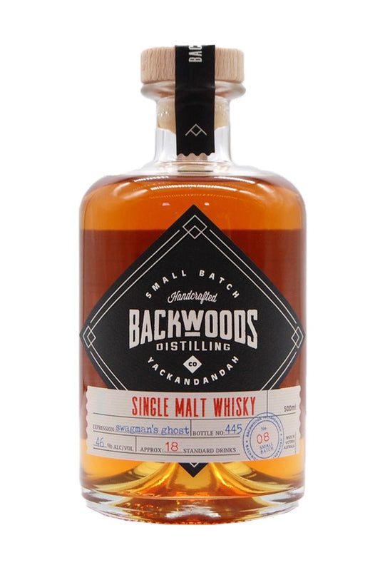Backwoods Single Malt Batch 8 Swagmans Ghost Expression 46% 500ml