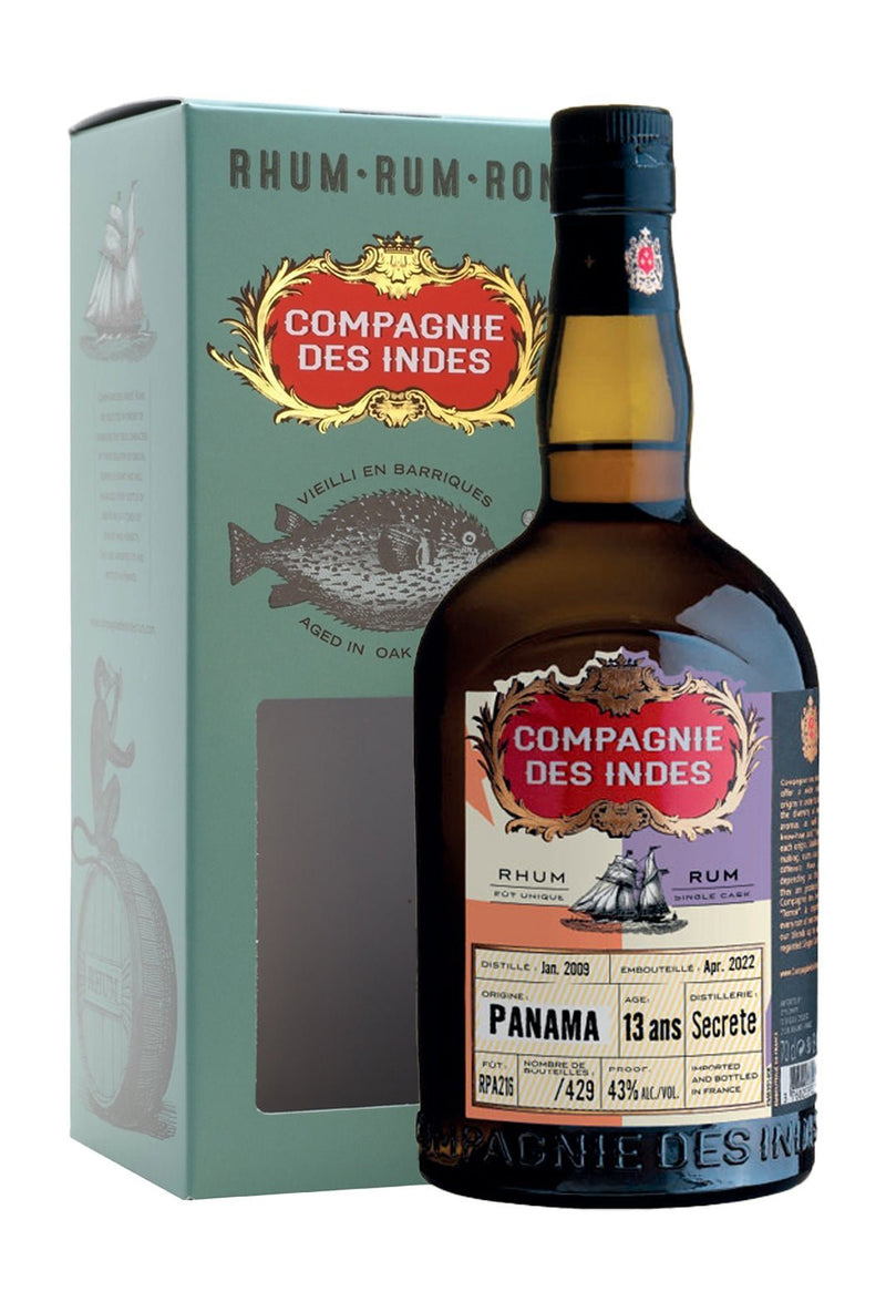 Compagnie des Indes Panama 13 years Rum 43% 700ml