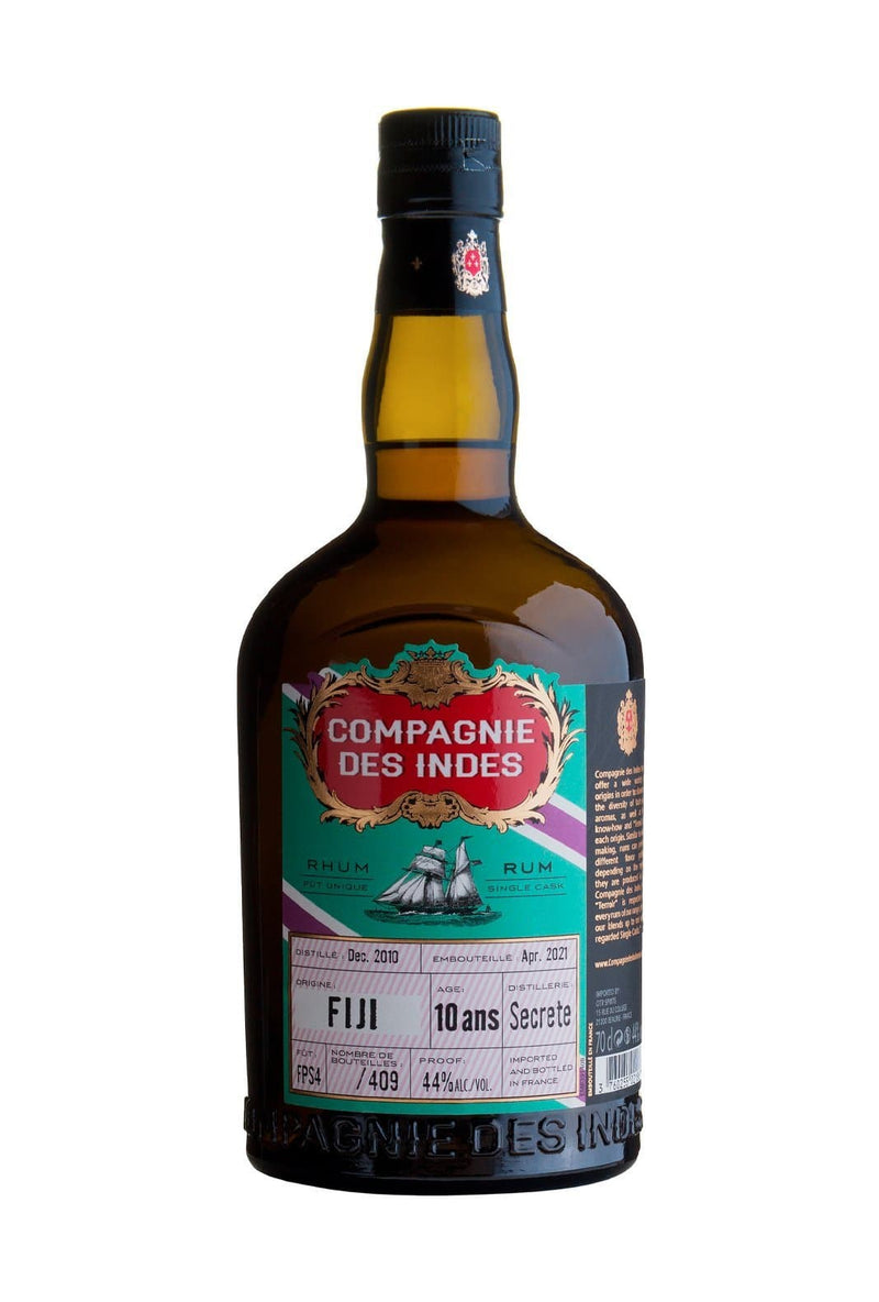 Compagnie des Indes Rum Fiji Secrete Distillery 10 year 44% 700ml