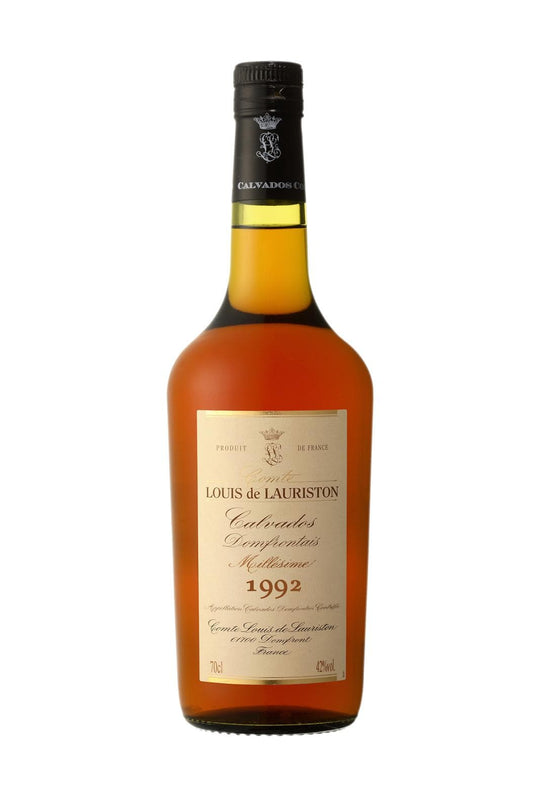 Comte Louis de Lauriston Calvados Domfrontais 1992 42% 700ml