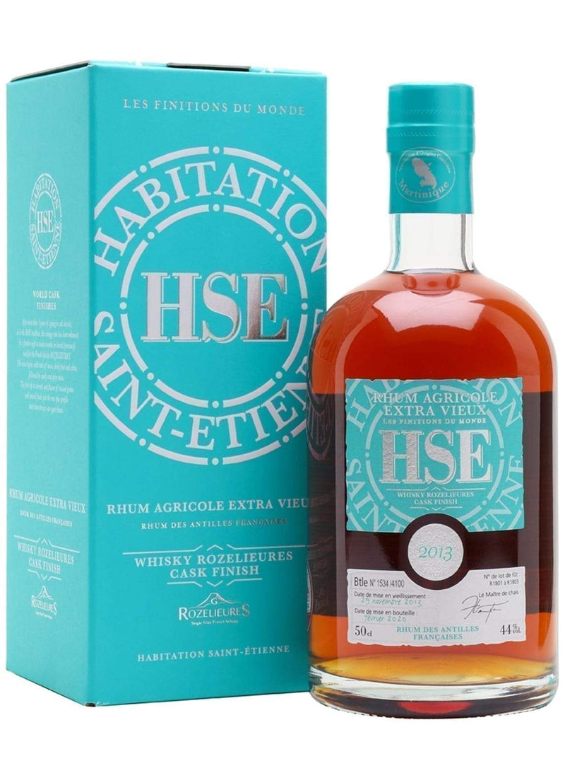 Habitation St Etienne Rum 2013 French whisky casks Roselieures 44% 500ml