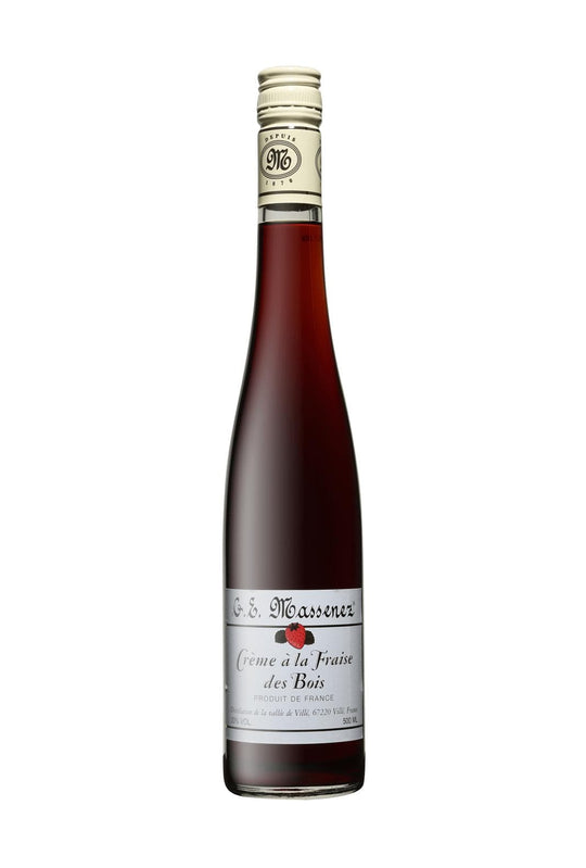 Massenez Liqueur Creme de Fraise des Bois (Wild Strawberry) 20% 500ml