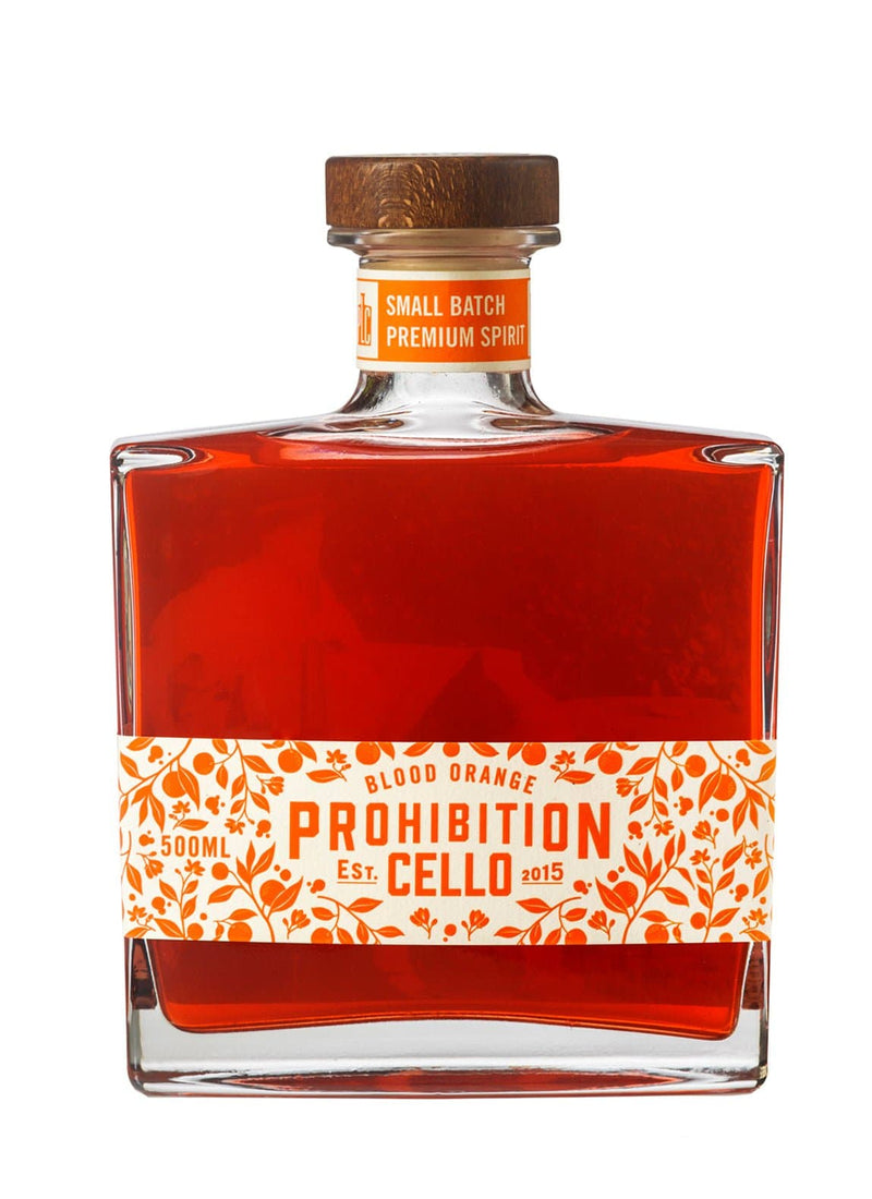 Prohibition Blood Orange Cello Liquor 22% 500ml