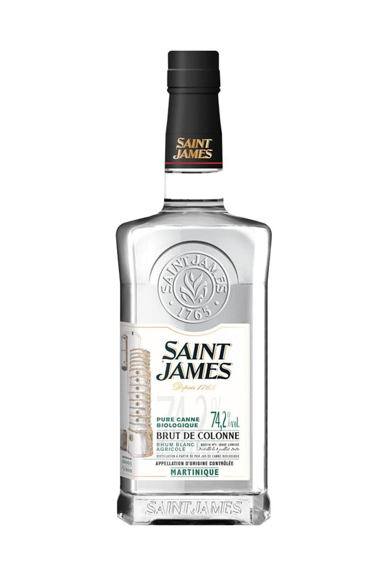 St James Organic Rum Agricole Blanc (White) 74.2% 700ml